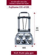 Xe đẩy kéo hàng leo cầu thang 6 bánh Nhập Khẩu Fujihome 150kg gấp gọn Stair Trolley