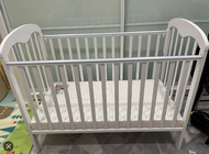 Seni Daya AngelCot Local Made Solid Meranti Wood 3 in 1 Baby Cot c/w Rollers with adjustable Dropsid