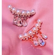 Bros Bahu | Bros Juntai Mutiara Permata Rosegold Silver | Bros Dada | Bros Fashion | Bros Rosegold S