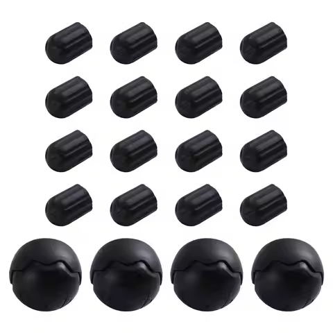 Outdoor Camping Chair Leg Cap Black Rubber Ball Feet 4PCS For Helinox Stabilizing