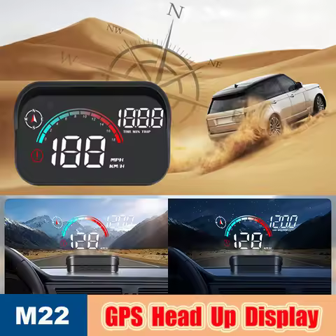 Universal GPS Speedometer M22 Head up Display X2 HUD MPH KMH Mileage Smart Computer Projector Compas