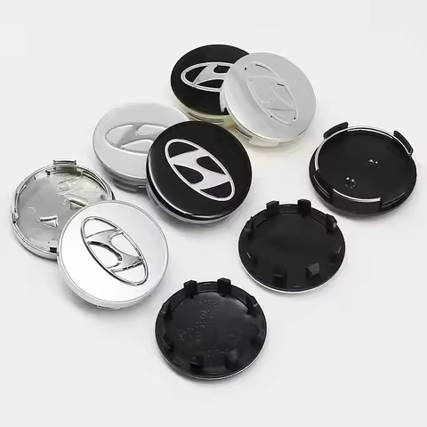 ABS 65/56/61/60mm 3D Car Emblem Wheel Hub Center Cap Badge Covers Accessories For Hyundai I10 I20 I3