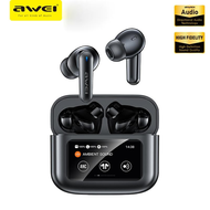 T56 Awei Bluetooth Earphones Smart Touch Screen Bluetooth 5.4 ANC+ENC Noise Cancelling Wireless Earb