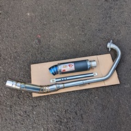 Muffler EKZOS Redleo black coating Sonic150 LC135 old LC135 new Y15 Y15zr Raider 150carb Raider 150f