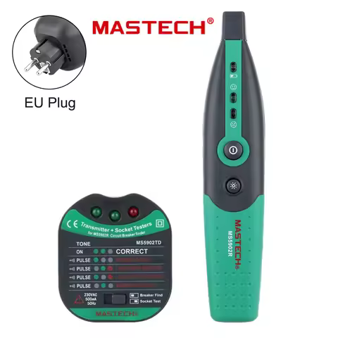 MASTECH MS5902 Automatic Circuit Breaker Finder Fuse Socket Tester EU US 220V/110V Specification wit
