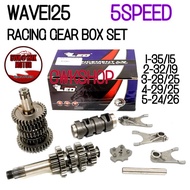 WAVE125 RACING GEAR BOX FULL SET 5 SPEED LEO ＆ ESPADA GEAR BOX 5 SPEED  W125
