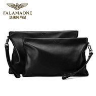 Falalai Ama First Layer Cowhide Clutch Men's Business Envelope Bag Genuine Leather Fashion Mobile Ph