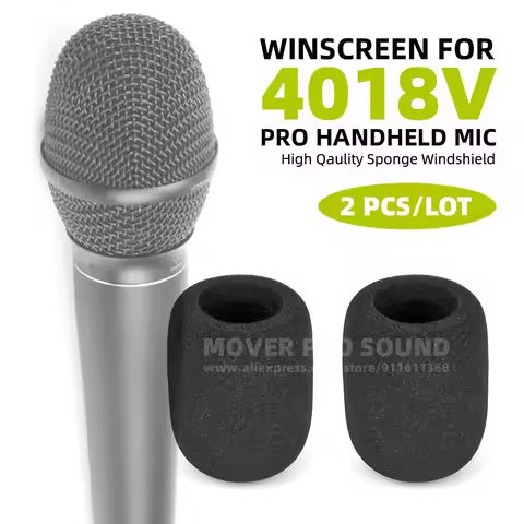 2PCS SnapVox Compatible With DPA de facto 4018 4018V Handheld Microphone Windscreen Cover Shield Mic