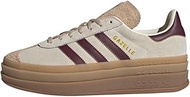adidas WMNS Gazelle Bold Sneakers, Cream White/Maroon/Magic Beige, 8