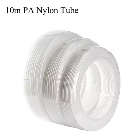 10Meters PA6 Nylon Tube White PA4X2.5 PA6X4 PA8X6 PA10X7.5 High Pressure Pneumatic Compressor Smooth