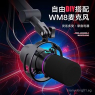 Dynamic Gaming Microphone with USB Desktop Gaming Microphone RGB Game Streamer Live Broadcast K Reco