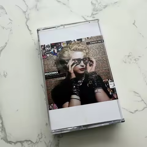Madonna Finally Enough Love Pop Dance-Pop Audio Cassette Tape Retro Vintage Analog Sound Collectible