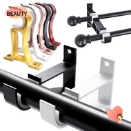 BEAUTY Curtain Rod Bracket, Single Hang Thicken Hanger Hook, Fixing Clip Aluminum Alloy Furniture Hardware Rod Support Clamp
