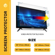 MEGRA 75'' / 65'' / 55'' / 50'' Screen Protector TV Anti-blue Light Acrylic Hanger TV Cover For TV 50'' - 75''