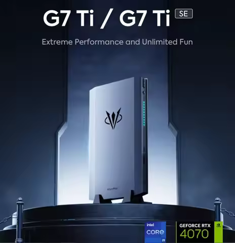 AtomMan Gaming Mini PC G7 Ti Intel i9 14900HX NVIDIA RTX 4070 8G GDDR6 2xDDR5 USB4 Windows 11 Deskto