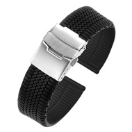 Rubber Watch Strap 20mm 22mm 24mm Quick Release for Huawei Watch Gt2/Gt3 Band Soft Men Sport Silicone Bracelet for Fossil Watch