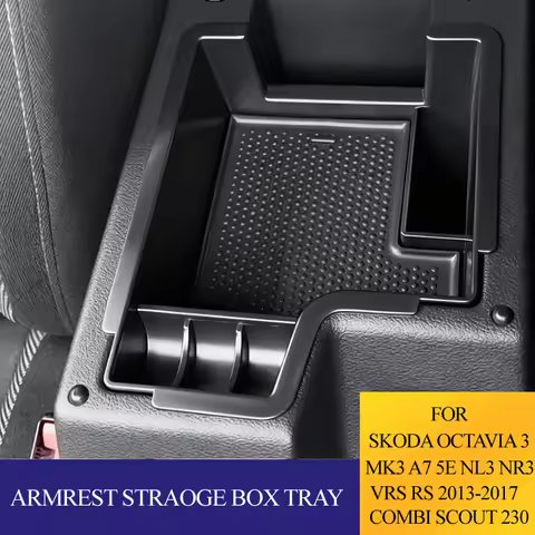 Armrest Straoge Box Tray For Skoda Octavia 3 MK3 A7 5E NL3 NR3 VRS RS 2013-2017 Combi Scout 230 245 