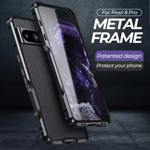 Luxury Original Metal Bumer For Google Pixel 8 Pro Case Pixel8 Frame Aluminium Lightweight Shockproo