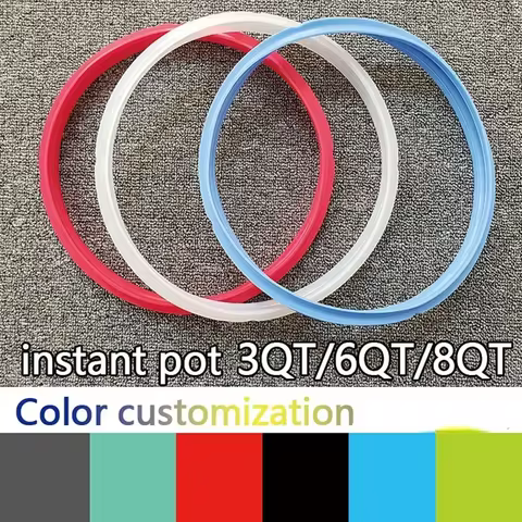 Electric Pressure Cooker/Instant Pot Silicone Sealing Ring, 3QT, 5QT, 6QT, 8QT, Pressure Cooker Gask