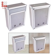 [Shiwaki3] Mailbox with Key Lock, Wall Mounted Mailbox, , Weatherproof Key Lock Mailbox for Mail Let