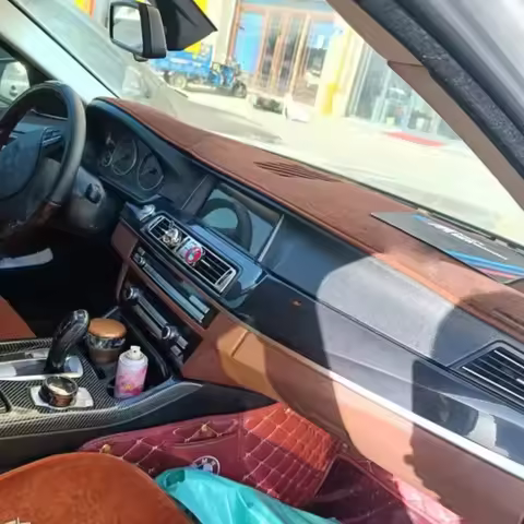 For BMW 5 Series GT F07 2010-2019 Suede Leather Dash Mat Dashboard Cover Pad Sunshade Dashmat Carpet
