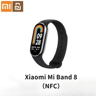 Xiaomi Mi Band 8（NFC） ออกซิเจนในเลือด 1.62 หน้าจอ AMOLED สร้อยข้อมือฟิตเนส Miband8 60Hz ฟิตเนส Traker อัตราการเต้นของหัวใจ สมาร์ทแบนด์-SK1542