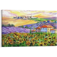 Sunflower Artwork Italian Landscape Wall Art Canvas Art Poster Wall Art Picture Print Modern Family 