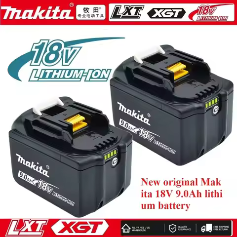 Original Makita battery 18V 9.0Ah/6AH/5AH rechargeable battery, power tool BL1830 BL1840、BL1850、BL18