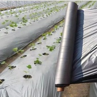 Plastic Mulch Film Agriculture Film Vegetable Planting Plastic 80CM X 600M (1 roll black) Weeding Fi