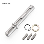 GAOXI75BK Worm Gear Shaft, 0.55 Inch Alloy Steel Material Single Output Shaft, Durable With Gaskets 