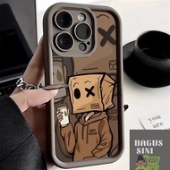 SFboxesCuteEmo Redmi Note 13 Pro Plus 12 11 Pro Plus 10 9 Pro Max Casing For Redmi 13C 12 4G 12C Red