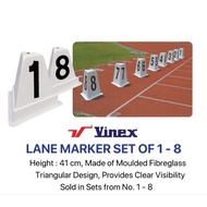 Lane Marker Set 1 to 8 -Track & Field Running Marker