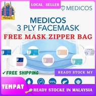 【READY STOCK MALAYSIA】 【READY STOCK】MEDICOS Surgical Face Mask 10's Medical Face Mask 3 Ply Ultra So