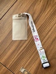 香港迪士尼樂園卡通人物掛繩證件套