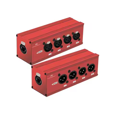 T36C 4 Channel Multi Network 3Pin XLR To Ethercon RJ45 Cat5 Ethernet Extender For Live Stage,Audio R