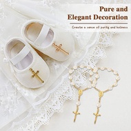 30Pcs Baptism Rosary Acrylic Rosary Beads Mini Rosaries with Cross for the First Communion Baptism P