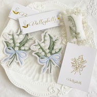 鈴蘭花刺繡胸針 日本復古展覽