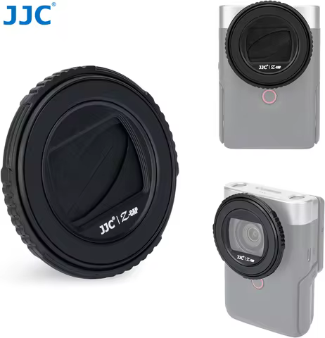 JJC Camera Lens Cap Cover for Canon PowerShot V10 Vlog Camera, Rotating Lens Cap Anti-Scratch Access