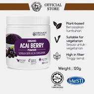 ORGANIC FIELDS Organic Acai Berry Powder (120g) | Superfood | Anti-ageing | Beauty | Skin Health