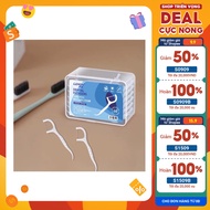 Combo of 6 boxes of 300 dental floss toothpicks with handles, DENTO dental toothpicks with thin, eas