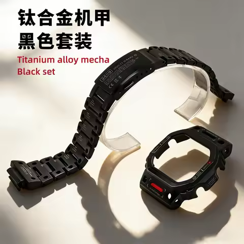 DW5600 GW-M5610 Mod Kit Mech Case+Bracelet Stainless Steel Titanium Alloy Set for Casio 3229 GW-B560