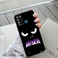 HP Latest Itel Vision 1 Pro Case - Fashion Coffee Pro Camera Softcase - Kesing Latest Itel Vision 1 