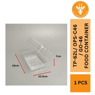 [READY STOCK] TP-62L/OPS-C46 Plastik Makanan Tray Disposable Packaging Bekas Kuih Food Grade [1pcs]