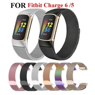Milanese loop For fitbit charge 6 5 band replacement charge6 wristband stainless steel magnetic brac