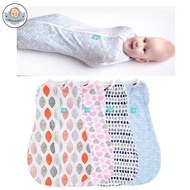 Baby Newborn Zip Sleeping Bag Baby Zip Swaddle With Removable Sleeves Blanket Bedung Bayi Instant