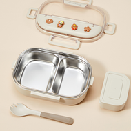 Inaso Lunch Box Kotak Makan Stainless Steel 304 Kedap Udara Dengan Dua Lapisan Untuk Menyimpan Makan