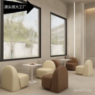 Sales Office Milk Tea Shop Cafe Dessert Shop Combination Table Chair Reception Baking Shop Card Hold