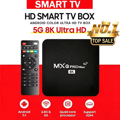 5G HDR 4K Smart TV BOX HD Android 9.0 TV Stick MXQ PRO H313S TV Box Wifi Smart TV Voice Remote Set T