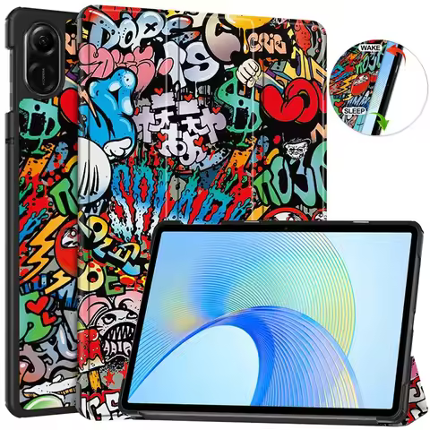 For Honor Pad X9 Cover 2023 11.5'' PU Leather Hard PC Plastic Painted Case Funda For Honor Pad X8 Pr