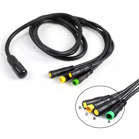 1T4 Extension Cable Harness For Bafang BBS01BBS02 Central Drive Motor Kit E-Bike EB-BUS Higo Connect